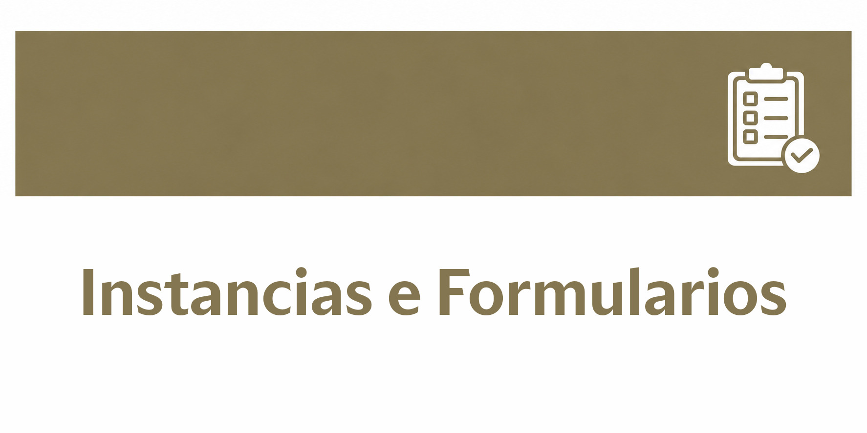 Instancias e Formularios