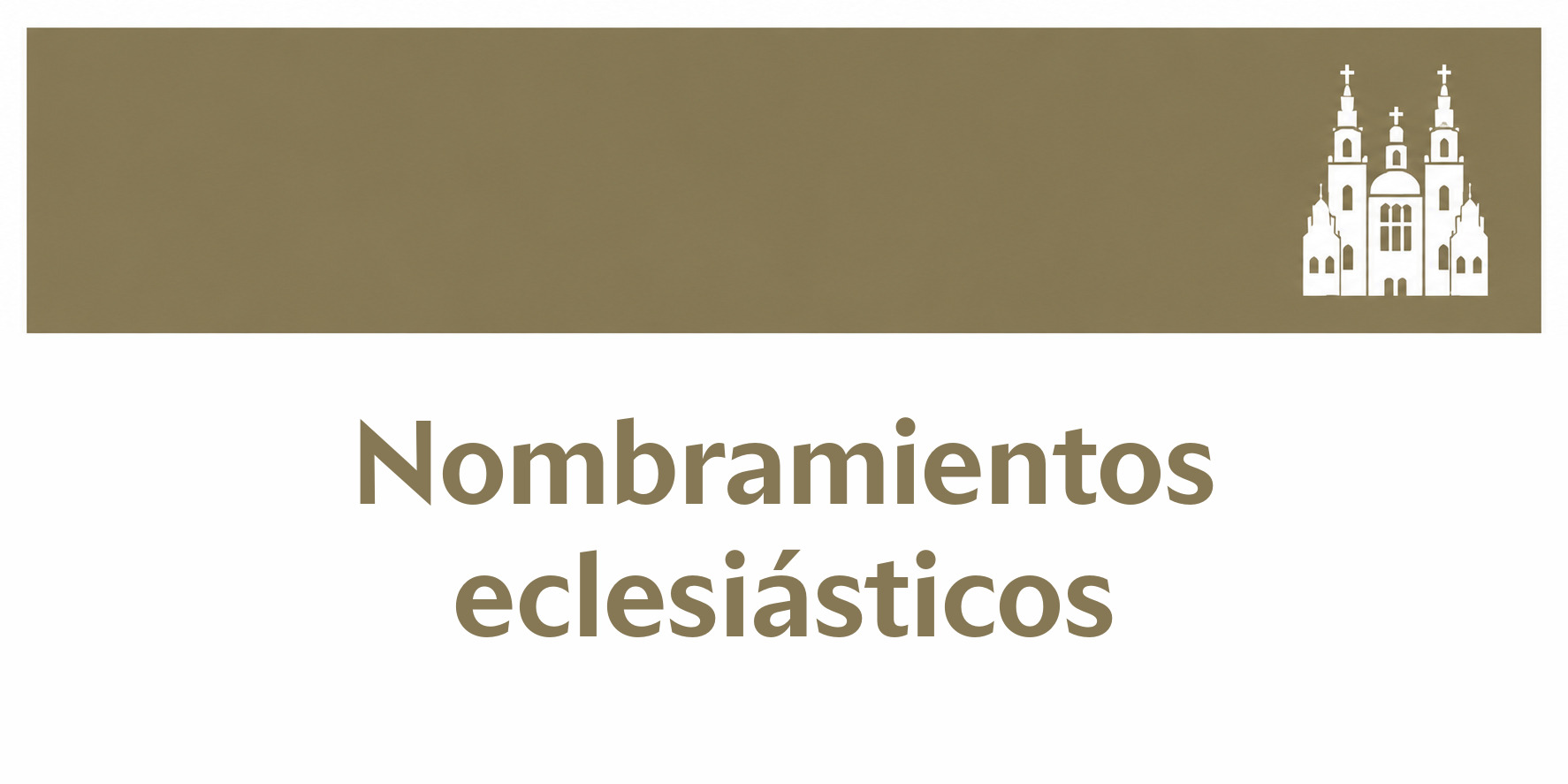 Nombramientos eclesiásticos